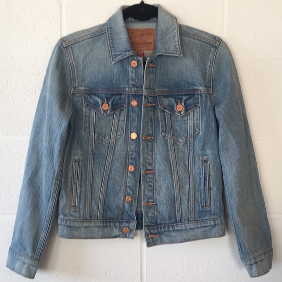 Jean Jacket Light Blue Extra Small Tomboy Trucker Lucky Jacket - Picture 9 of 11